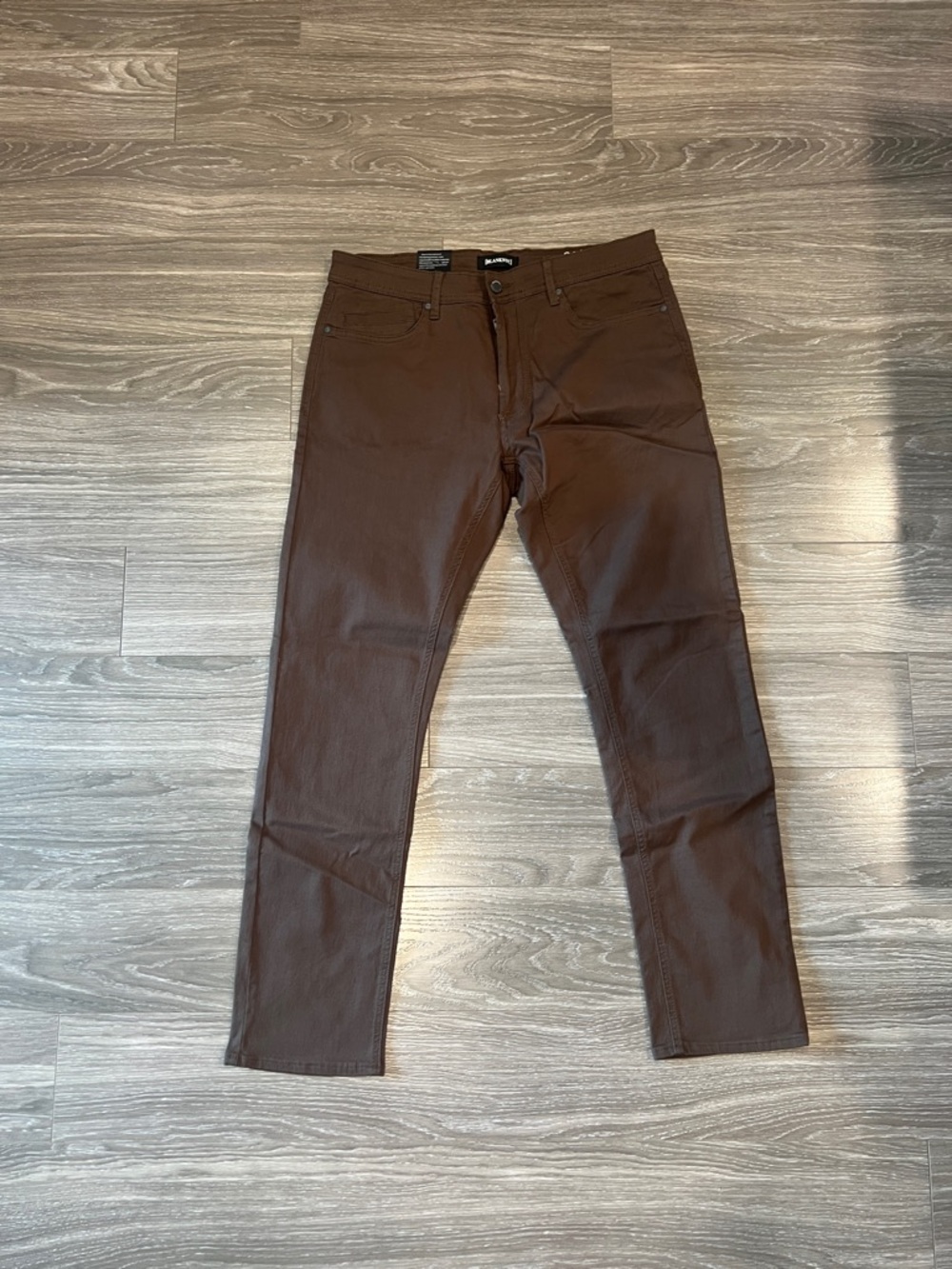 Blank NYC Men’s Slim Straight Jeans in Brown